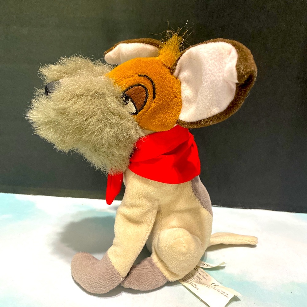 DISNEY’S OLIVER AND COMPANY VITAGE 90s DISNEY STORE DODGER MINI BEAN BAG PLUSH